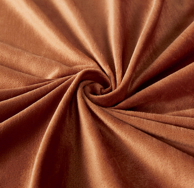 Corduroy Velvet Queen Bed Quilt Cover Set-Bronze - Newstart Furniture