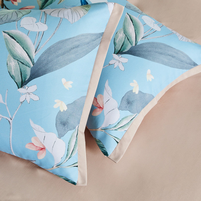 Botanical Sarah Microfibre Quilt Cover Set-queen size - Newstart Furniture