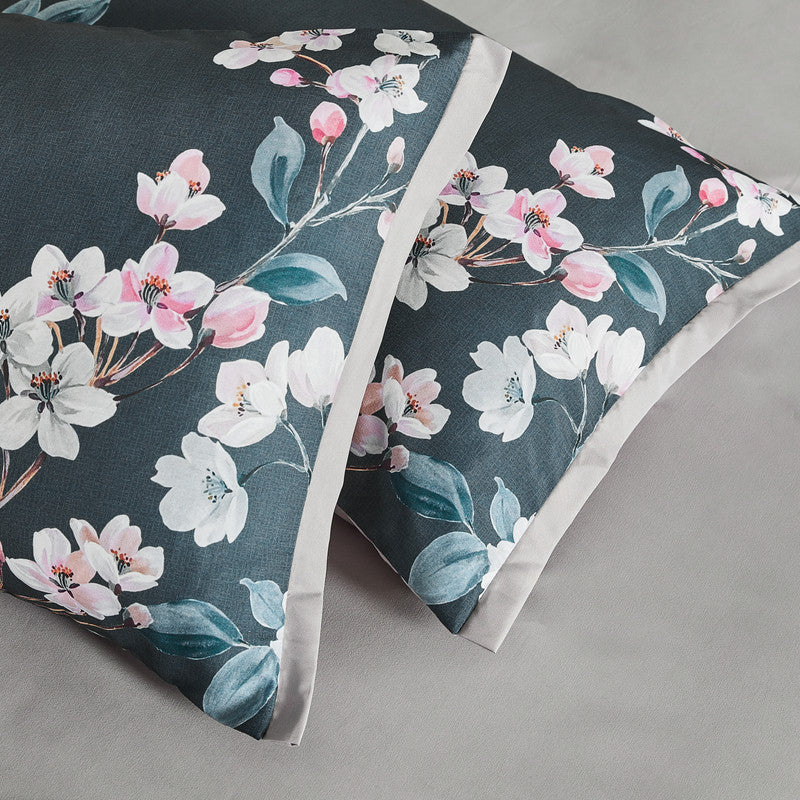 Botanical Hazel Microfibre Quilt Cover Set-king size - Newstart Furniture