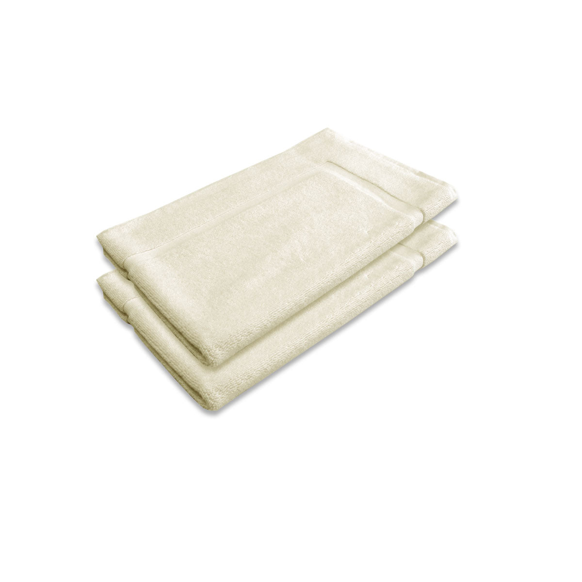 800GSM Set of 2 Cotton Bath Mat Ivory - Newstart Furniture