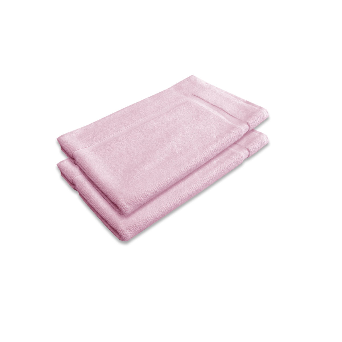 800GSM Set of 2 Cotton Bath Mat Pink - Newstart Furniture