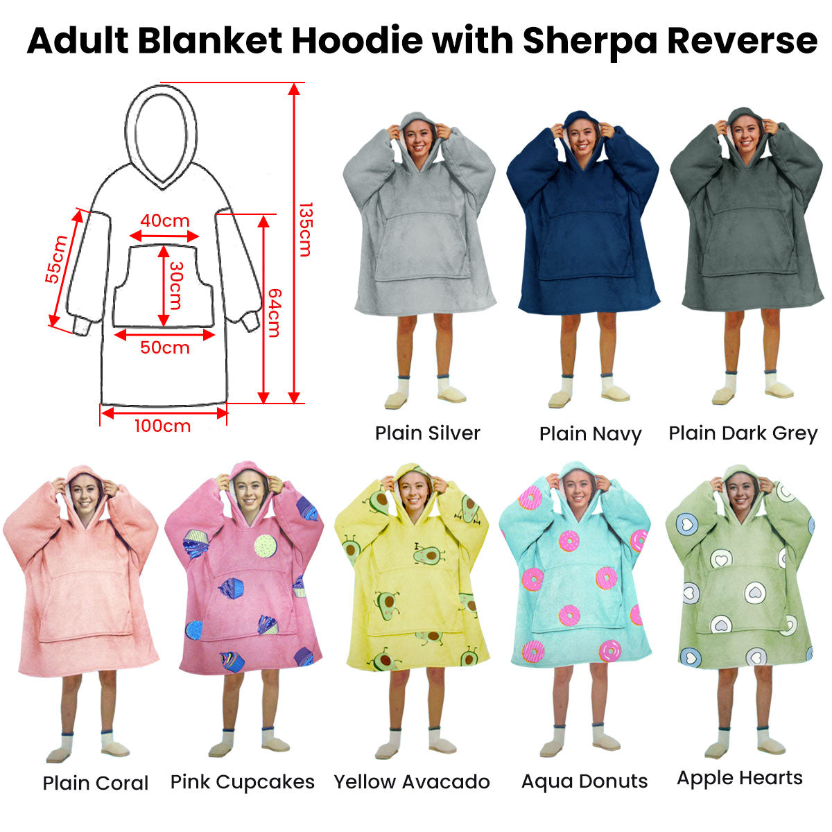 Blanket Hoodie with Sherpa Reverse Yellow Avacado - Newstart Furniture