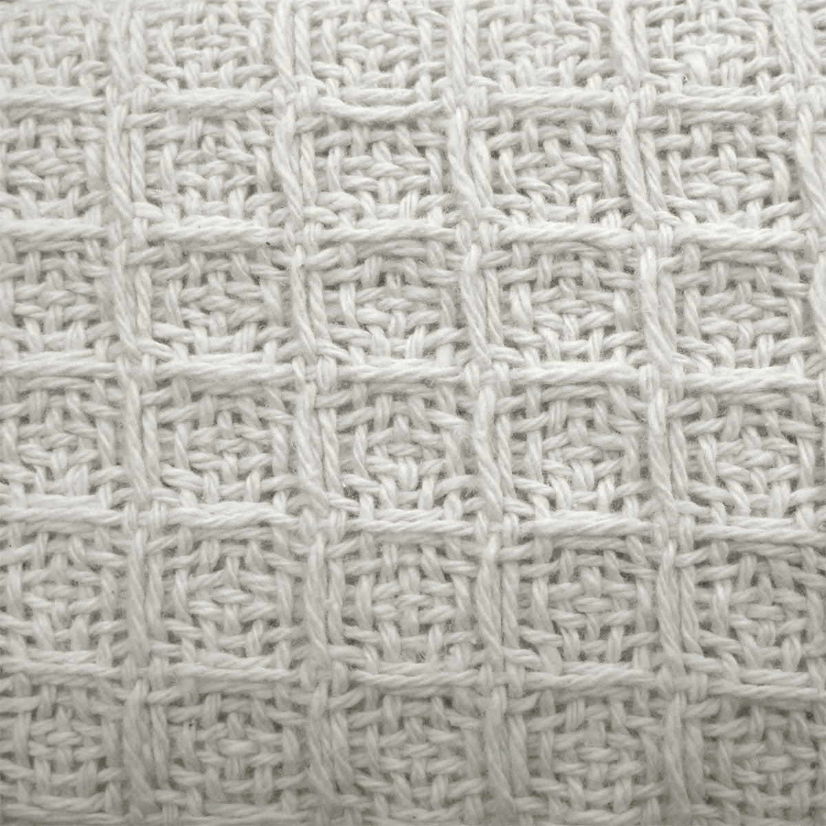 Cotton Waffle Blanket White King - Newstart Furniture