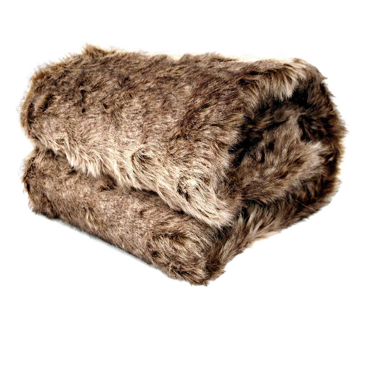 Faux Fur Animal Assorted Throw Rug Mexican Wolf - Newstart Furniture