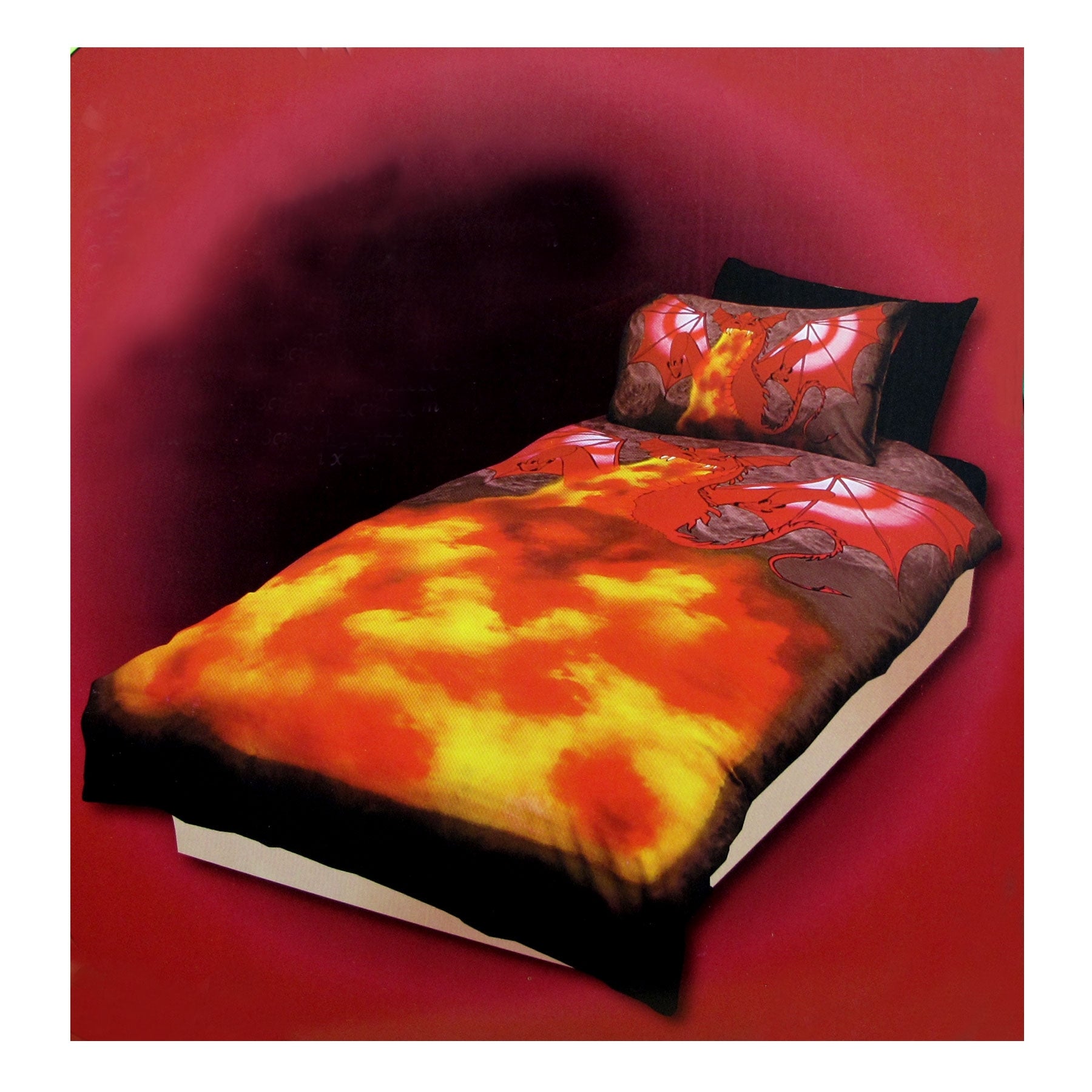 Dragon Fire Quilt Cover Set Single - Newstart Furniture