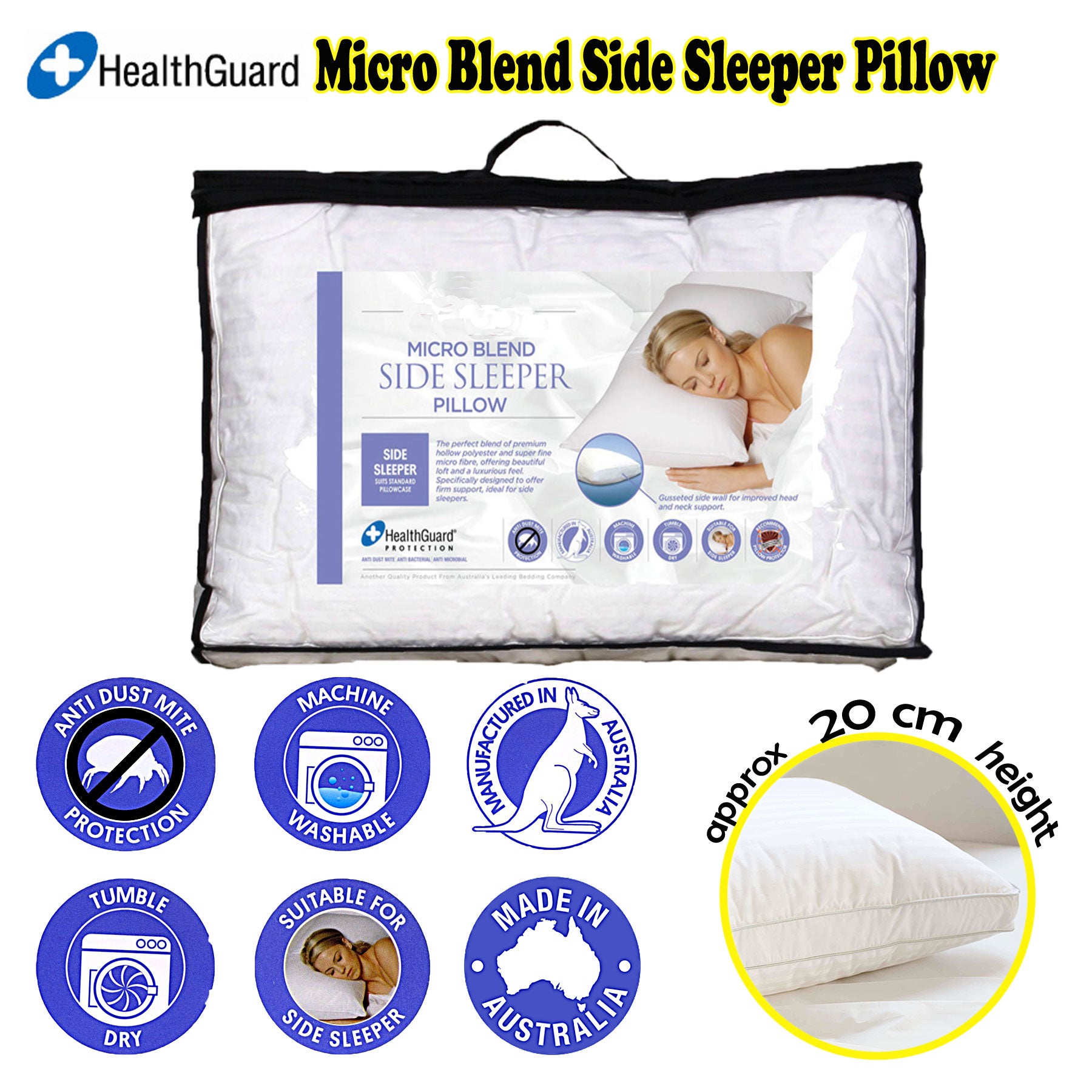 Easyrest Micro Blend Side Sleeper Pillow - Newstart Furniture