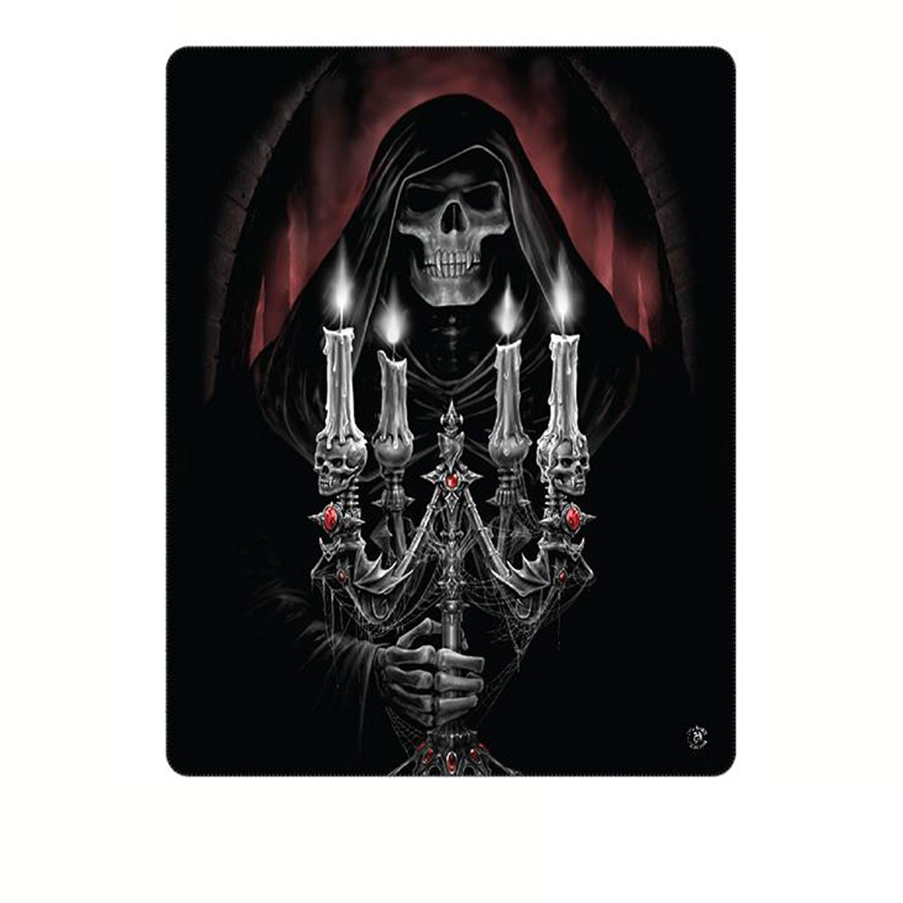 Anne Stokes Candelabra Polar Fleece Throw - Newstart Furniture