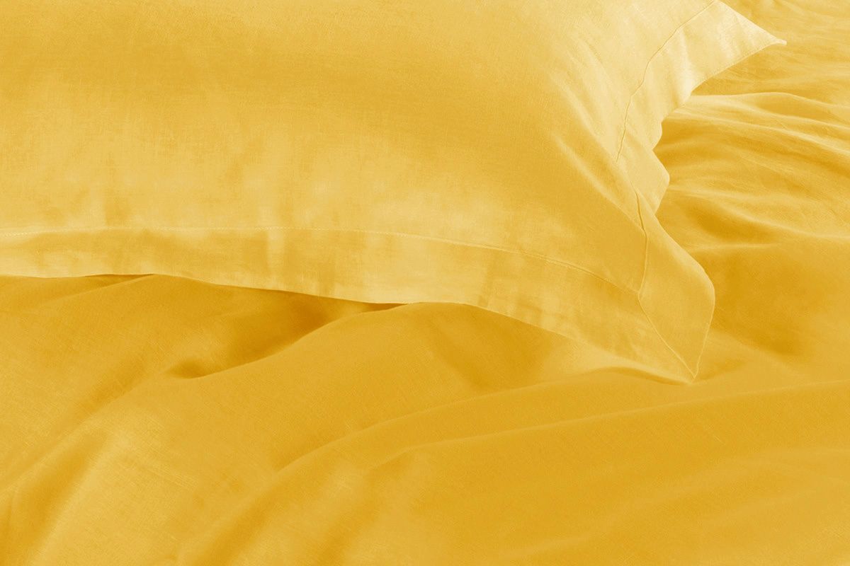 Ultra Soft 1000TC Yellow Duvet Cover Set | Double Size