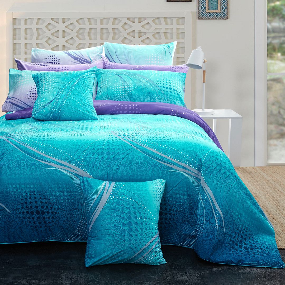 Vitara Double Bed Quilt Cover Set | Artistic Pattern, Easy Care