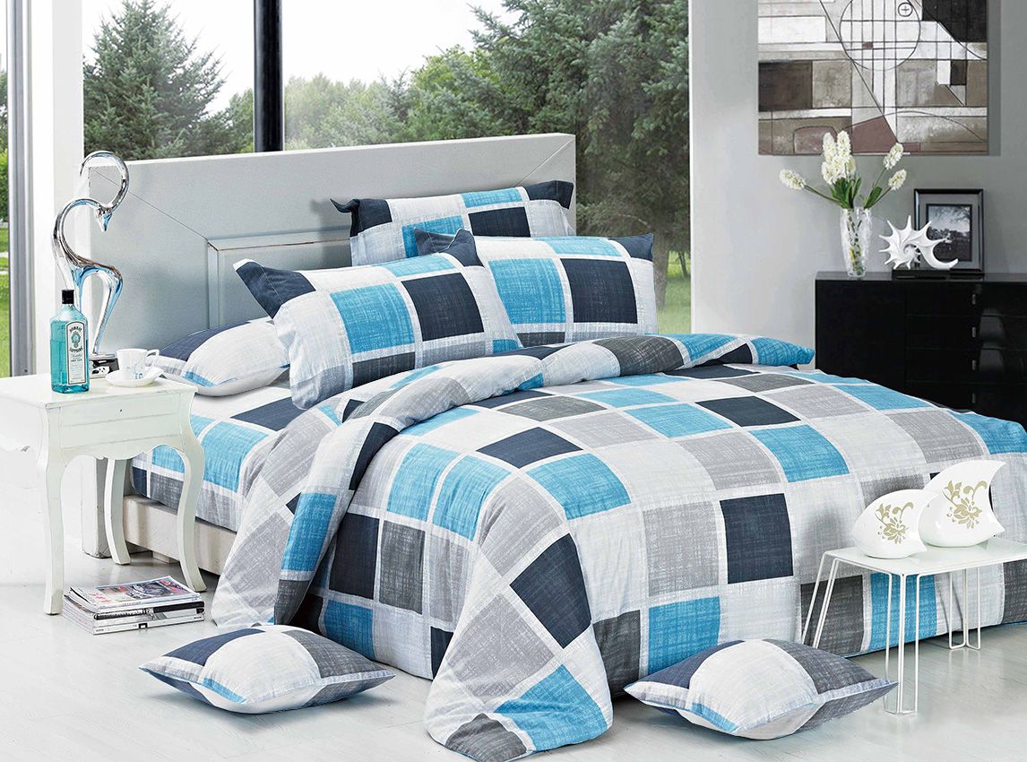 Brinty Double Size Duvet Cover Set | Elegant Pattern, Soft Polyester