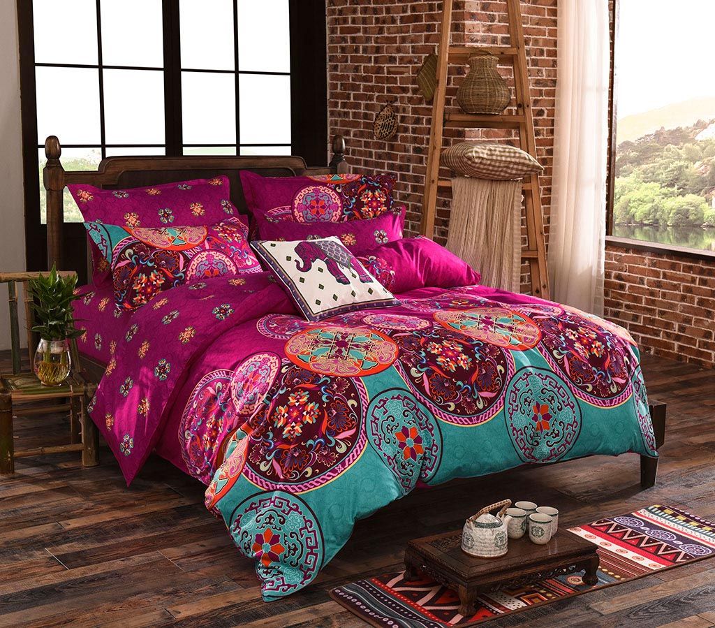 Mandala King Size Duvet Cover Set | Elegant Bedroom Decor