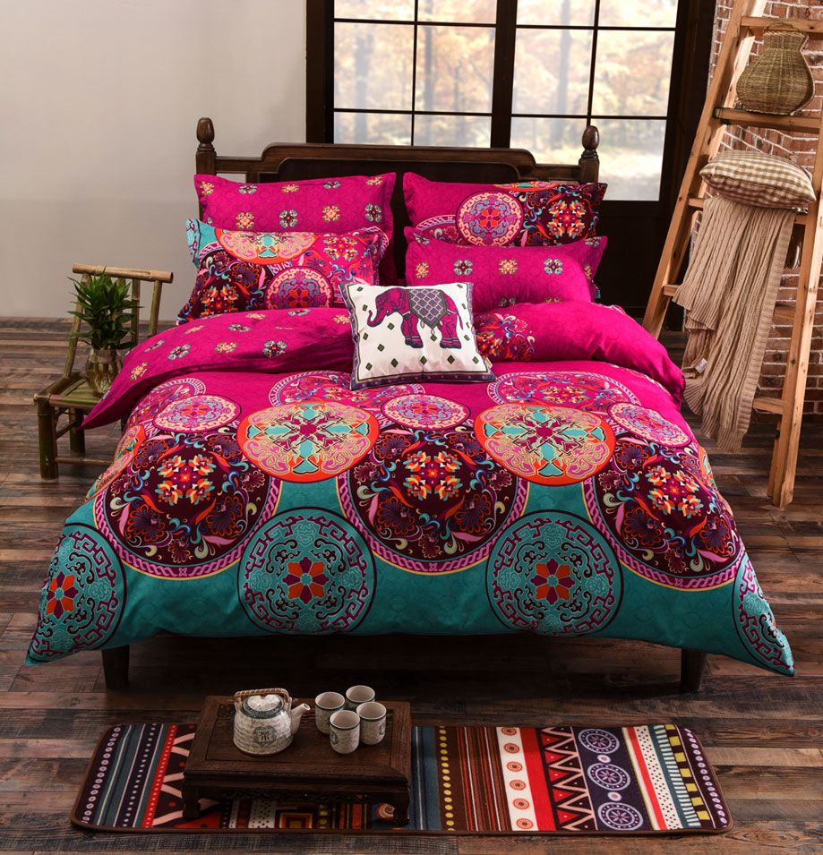 Mandala King Size Duvet Cover Set | Elegant Bedroom Decor