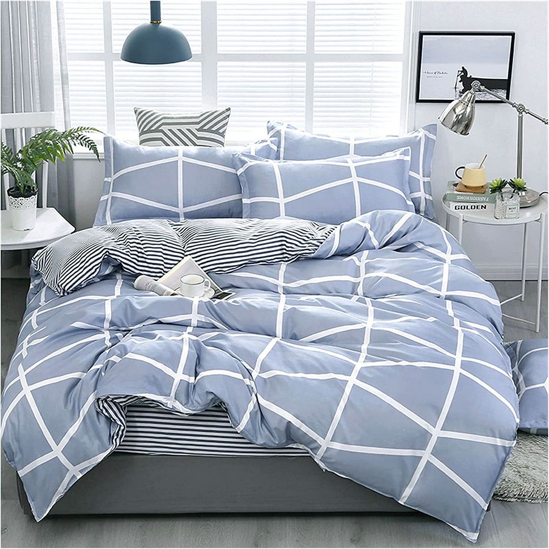 Moreton King Size Duvet Cover Set | Elegant Pattern, Soft Polyester