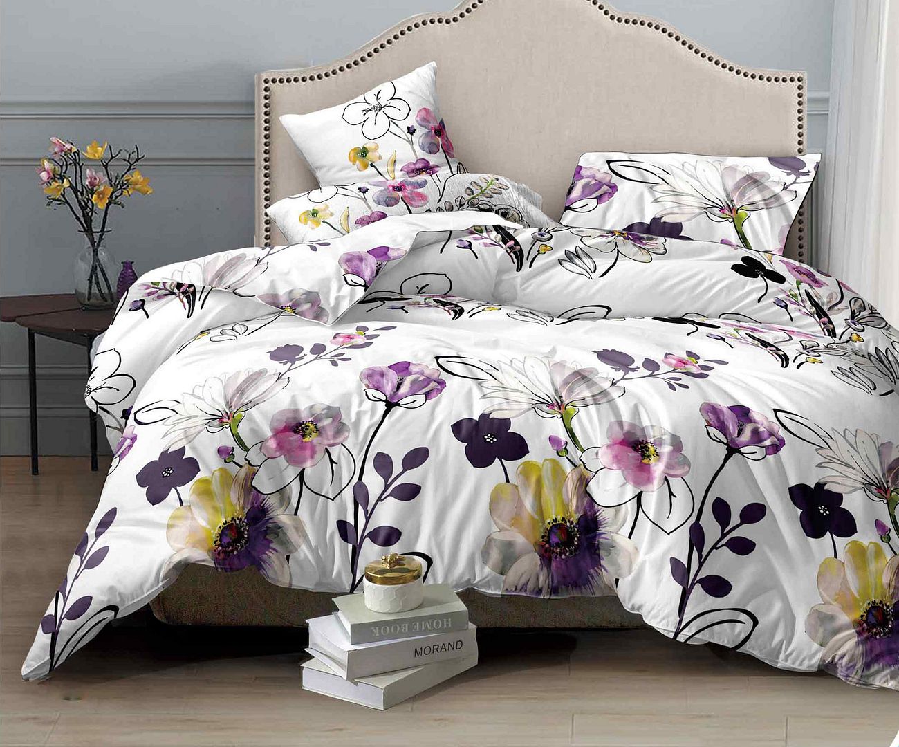 Bloom Floral King Size Duvet Cover Set | Soft Polyester