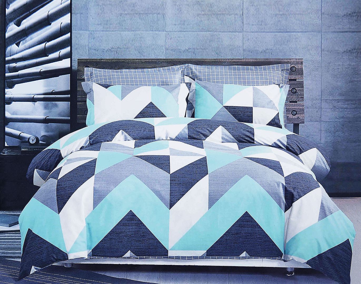 Kian King Size Duvet Cover Set | Artistic Quilt Bedding