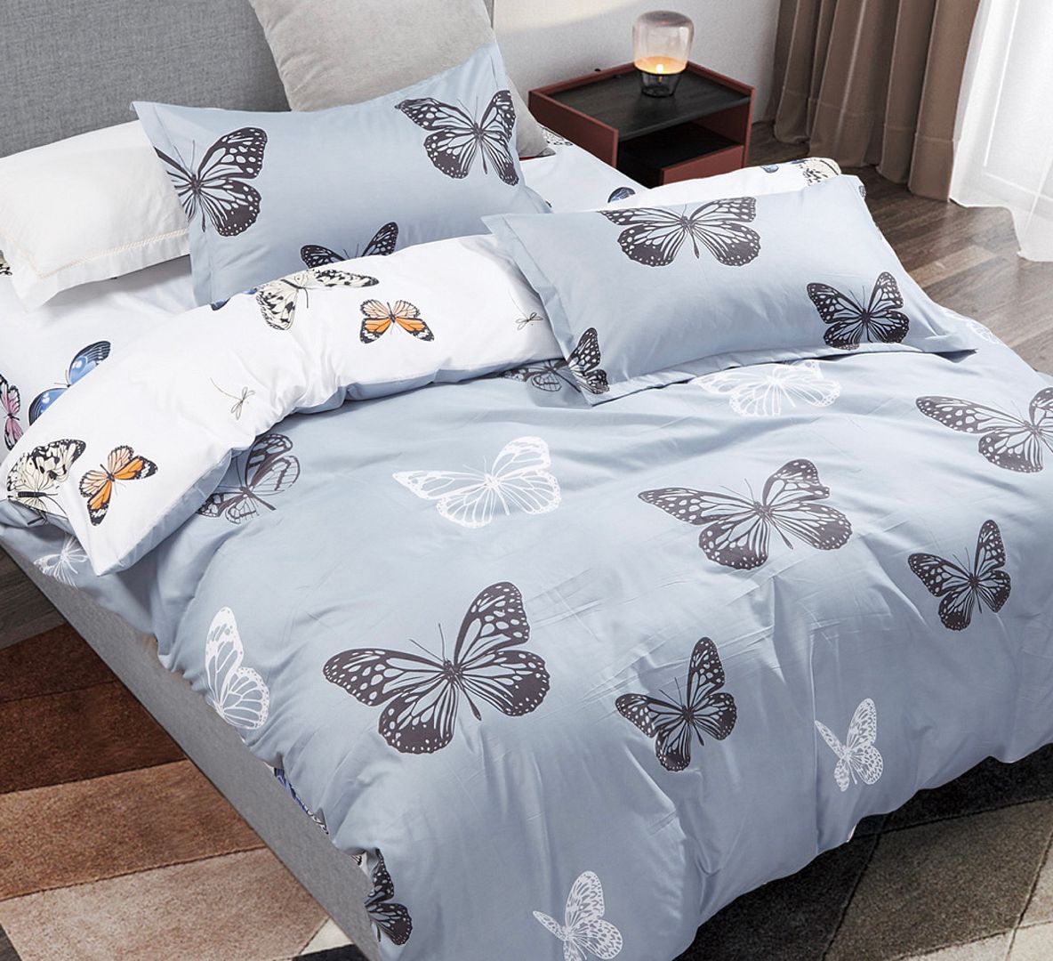 Butterfly King Quilt Cover Set | Elegant Bedroom Makeover