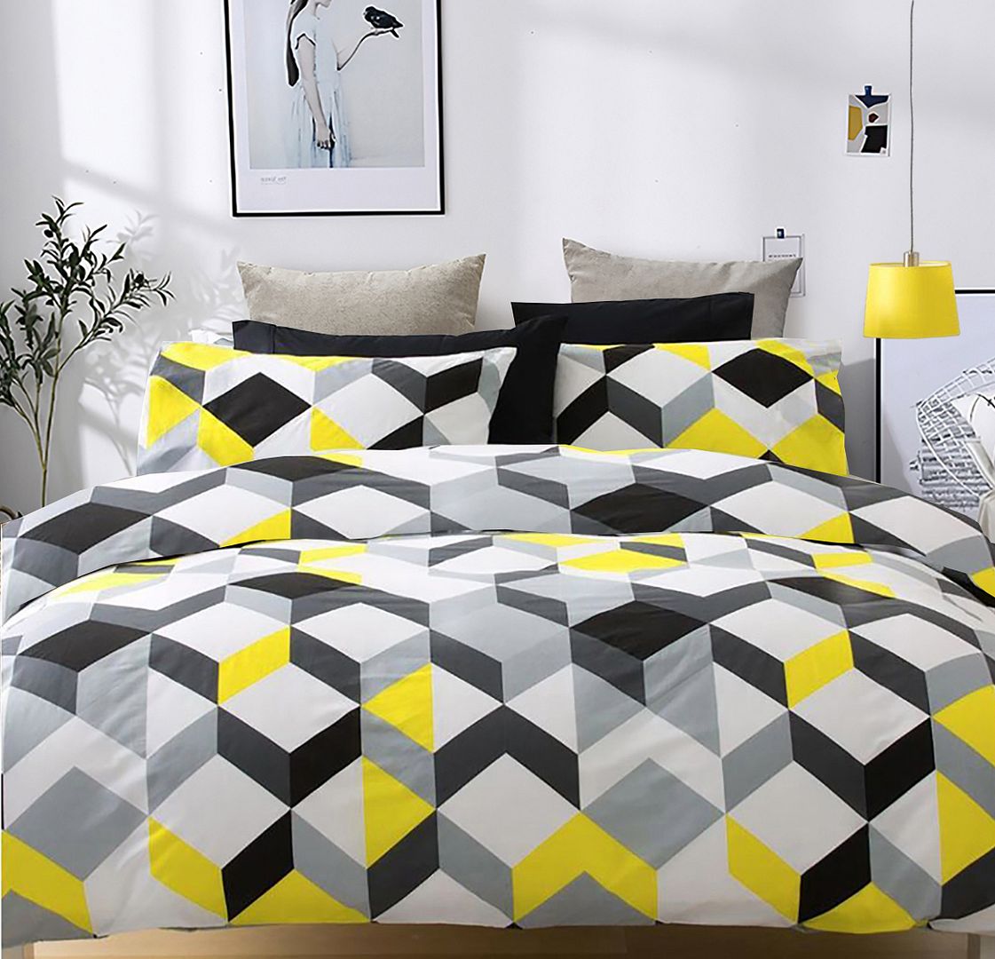 Jensson King Size Duvet Set | Elegant Pattern & Hidden Zipper