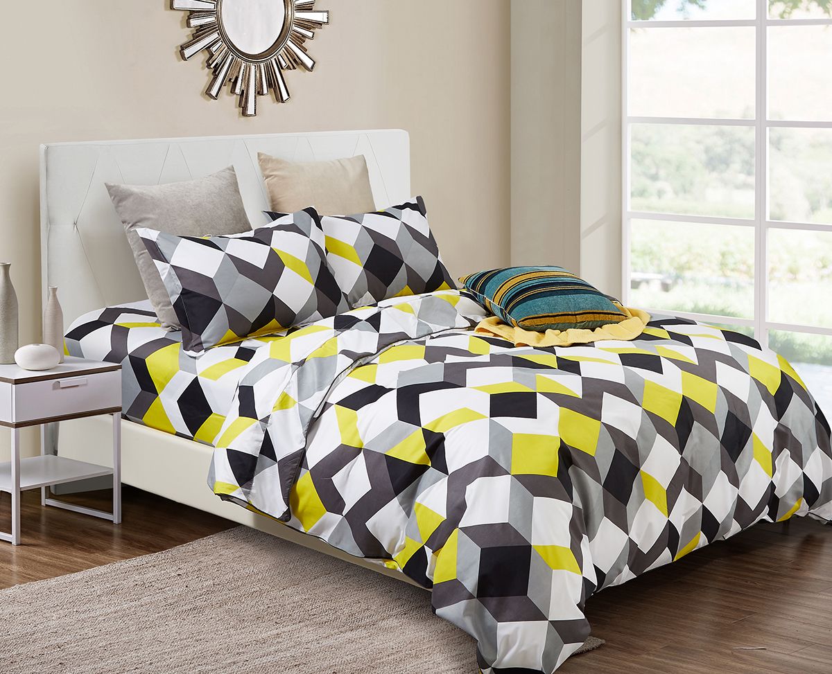 Jensson King Size Duvet Set | Elegant Pattern & Hidden Zipper