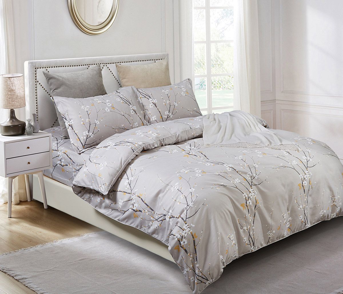 Kaito King Size Floral Quilt Cover Set | Elegant Bedroom Decor