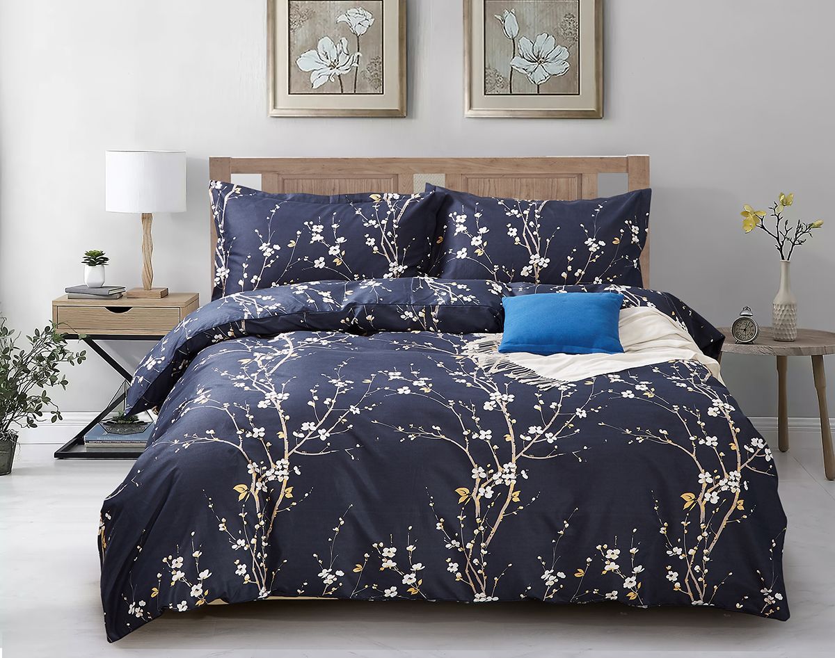 Sorella King Size Duvet Cover Set | Elegant Floral Pattern