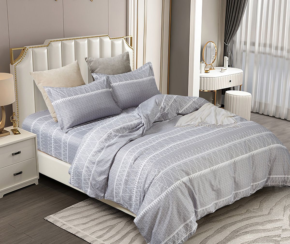 Winslow Artistic King Size Duvet Cover Set with Pillowcases