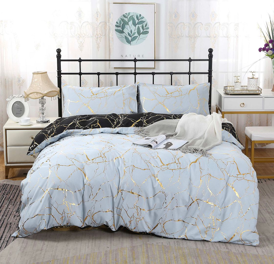 Reversible King Size Quilt Cover Set | Adana Collection