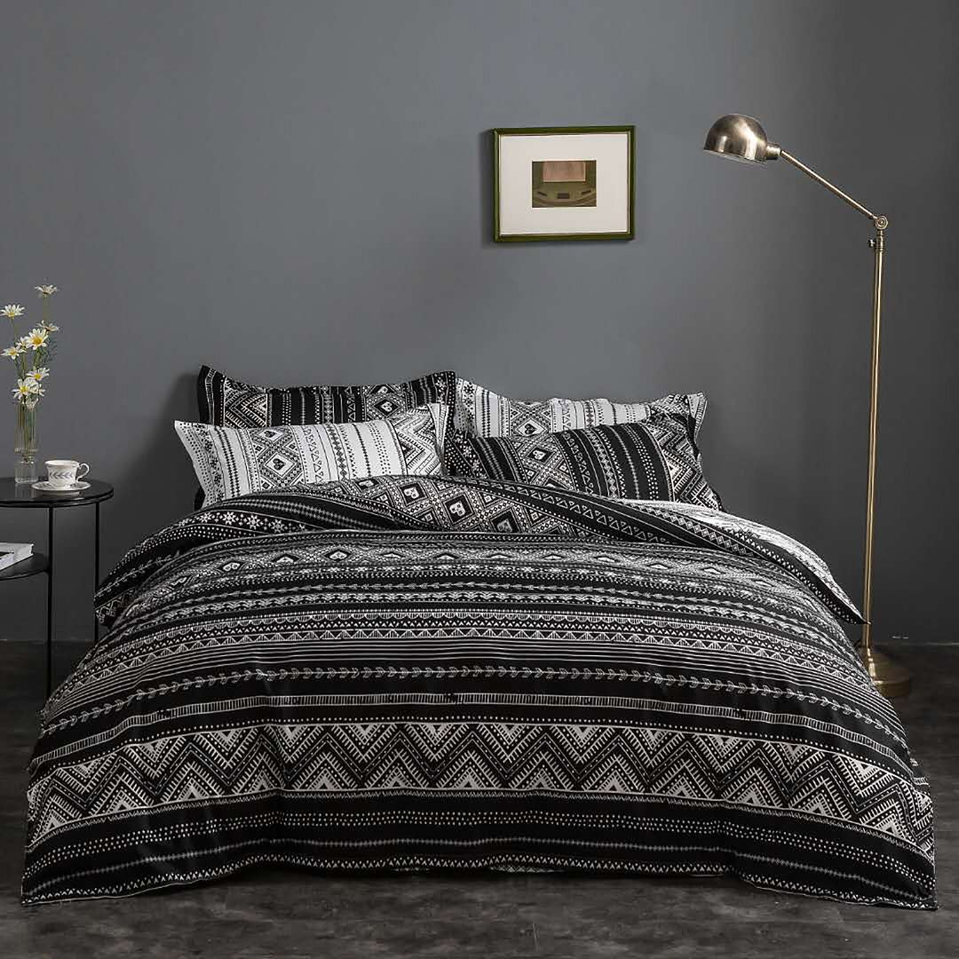 Hugo Reversible King Duvet Cover Set | 2 in 1 Design