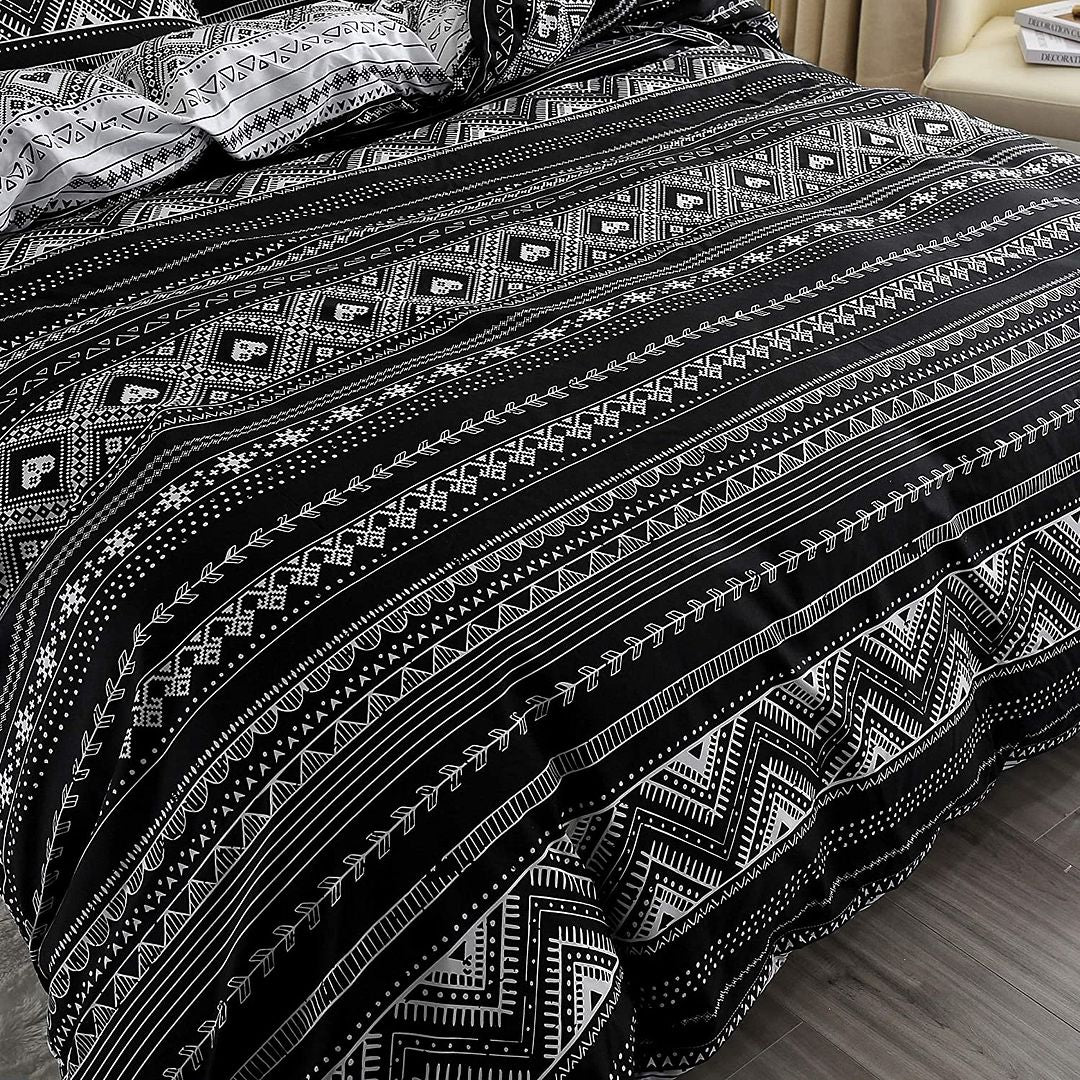 Hugo Reversible King Duvet Cover Set | 2 in 1 Design