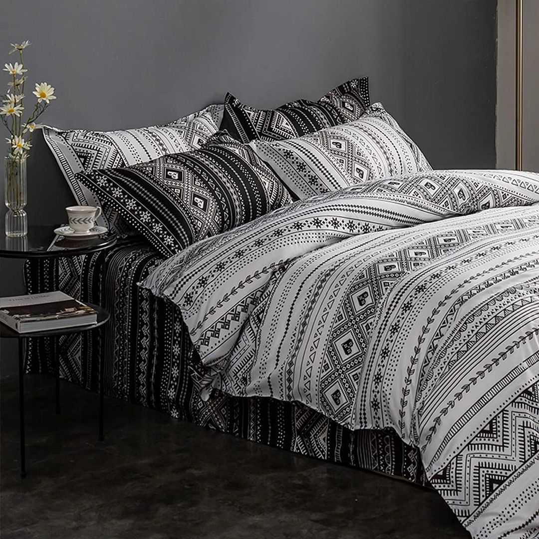 Tugo Reversible King Quilt Cover Set | Two Colour Design