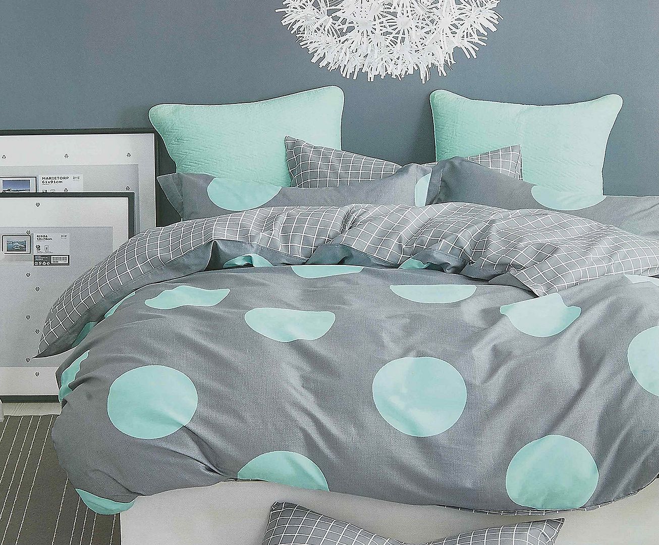 Elegant Circles Queen Duvet Cover Set | Newstart Furniture