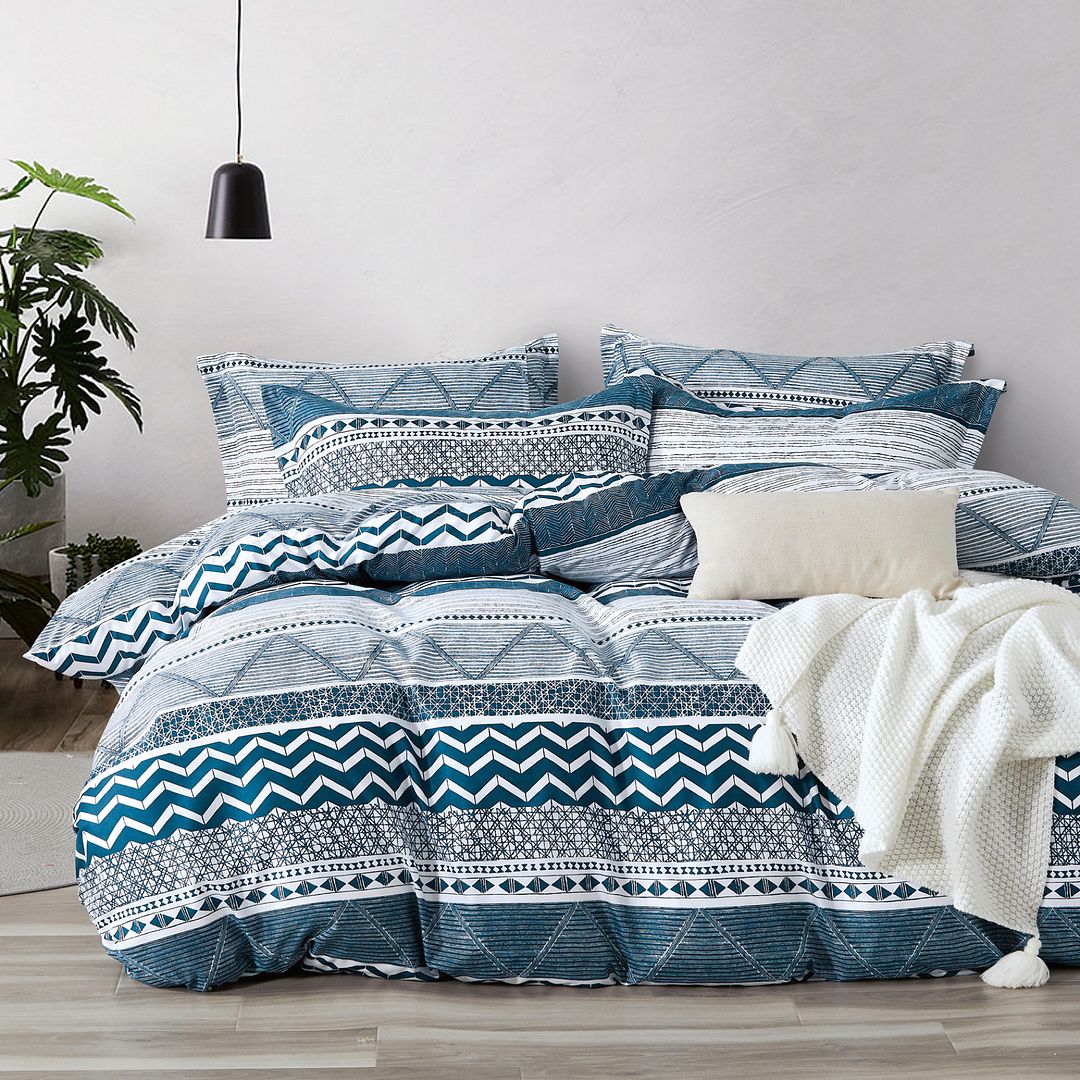 Dennings Queen Quilt Cover Set | Elegant Pattern Design