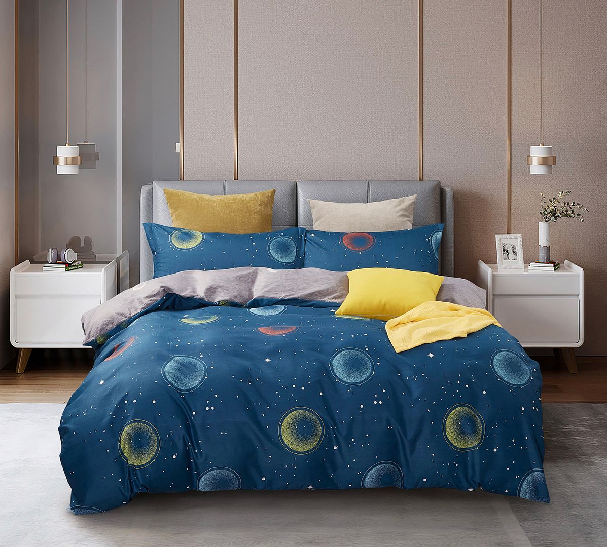 Bubbles Queen Size Quilt Cover Set | Elegant Bedroom Decor