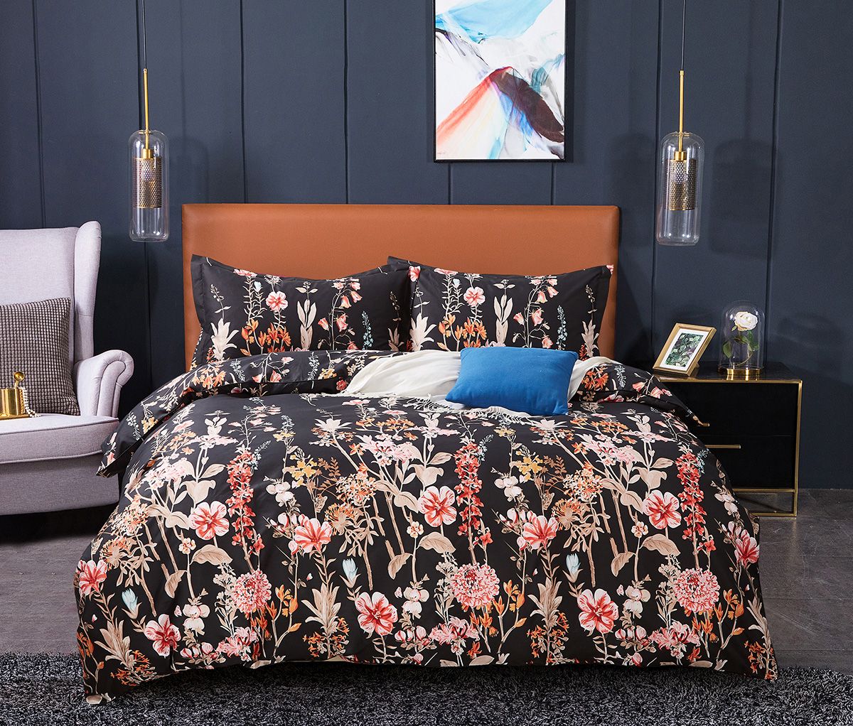 Hayman Queen Size Duvet Cover Set | Elegant Pattern Design