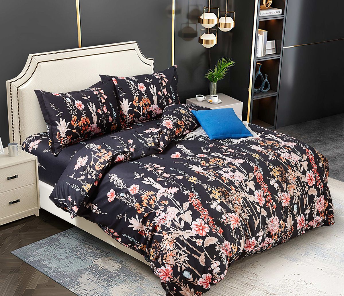 Hayman Queen Size Duvet Cover Set | Elegant Pattern Design