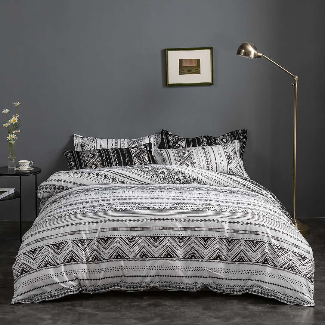 Hugo Reversible Queen Duvet Cover Set | Two Tone Bedding