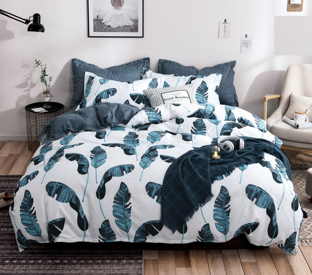 Leaves Pattern Super King Duvet Cover Set | 240x270cm