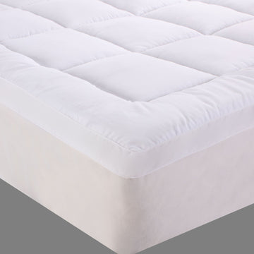 bamboo cotton fitted mattress topper single - Newstart Furniture