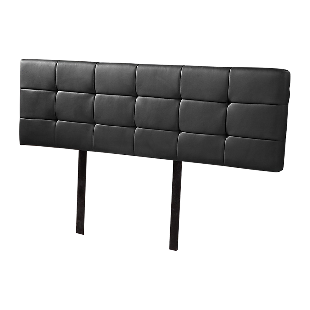 PU Leather King Bed Deluxe Headboard Bedhead Black