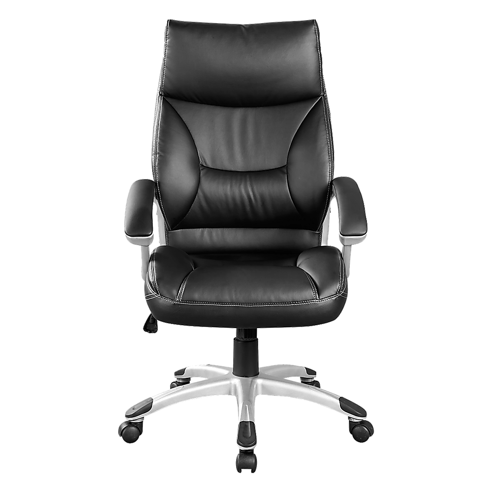 Ergonomic PU Leather Executive Office Chair with Lumbar Support