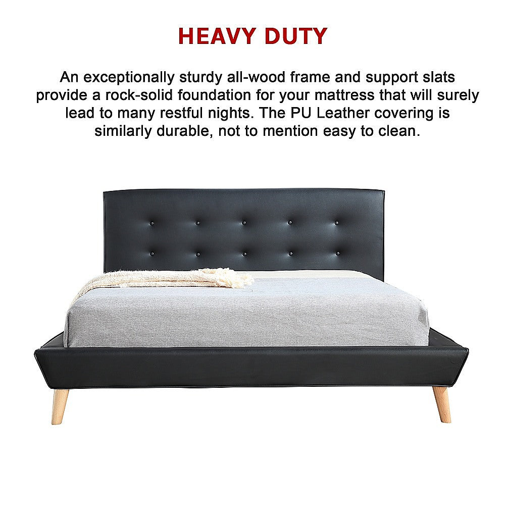 Double Deluxe Bed Frame Black