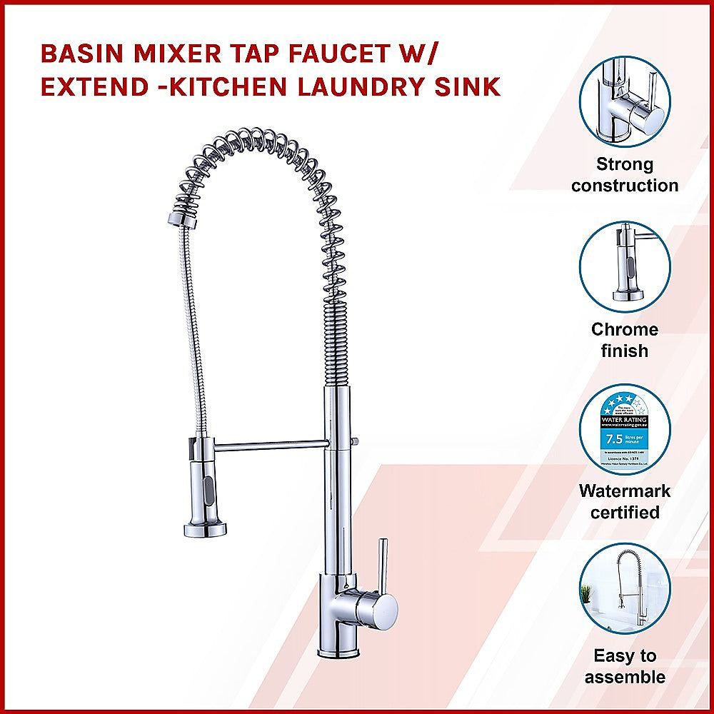 Basin Mixer Tap Faucet w/Extend -Kitchen Laundry Sink - Newstart Furniture