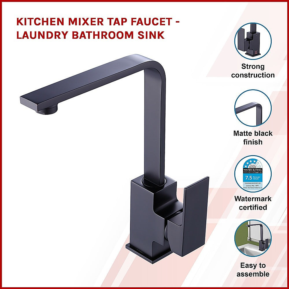 Kitchen Mixer Tap Faucet - Laundry Bathroom Sink - Newstart Furniture