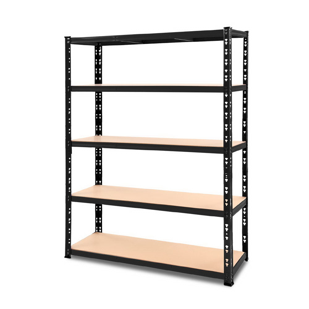 Giantz 1.8M Warehouse Racking Shelving Storage Shelf Garage Shelves Rack Steel Black - Newstart Furniture