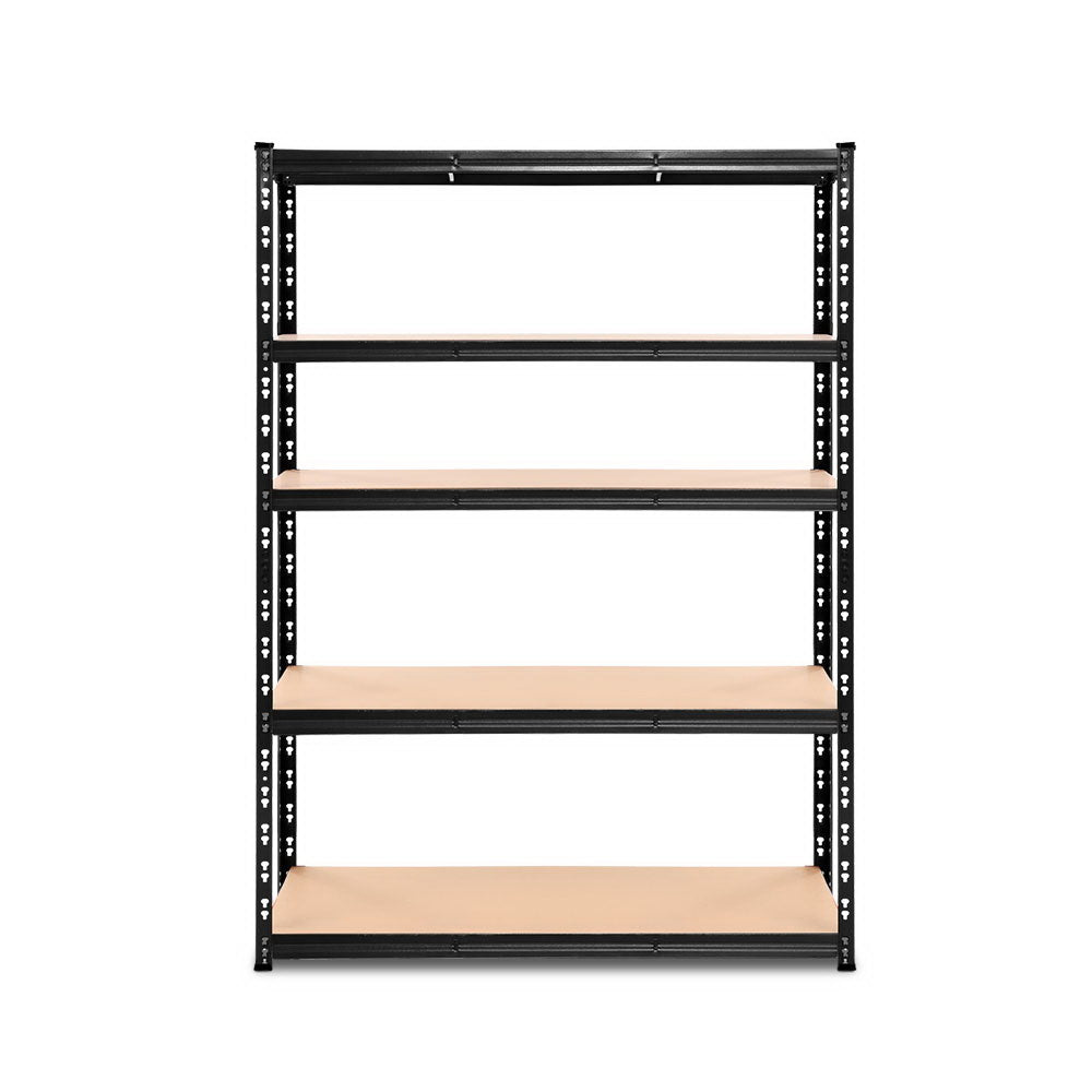 Giantz 1.8M Warehouse Racking Shelving Storage Shelf Garage Shelves Rack Steel Black - Newstart Furniture