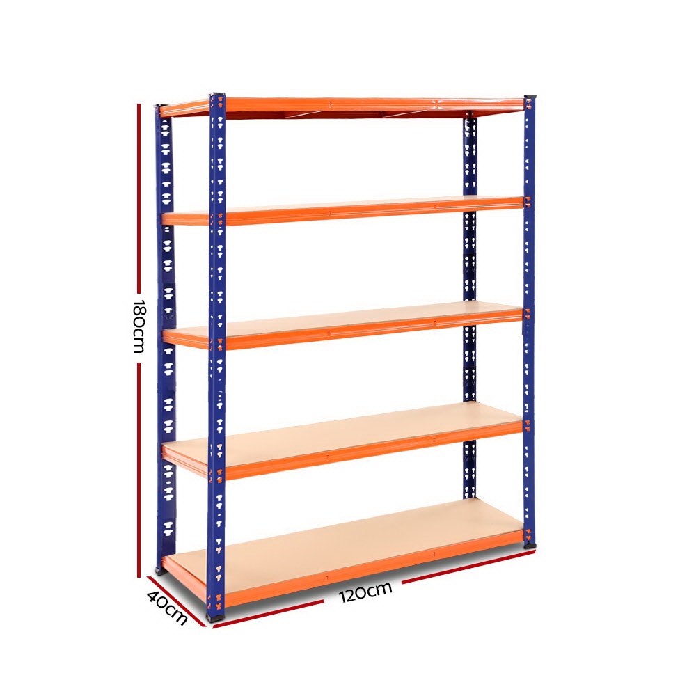 Giantz 1.8M Warehouse Racking Shelving Storage Shelf Garage Shelves Rack Steel - Newstart Furniture