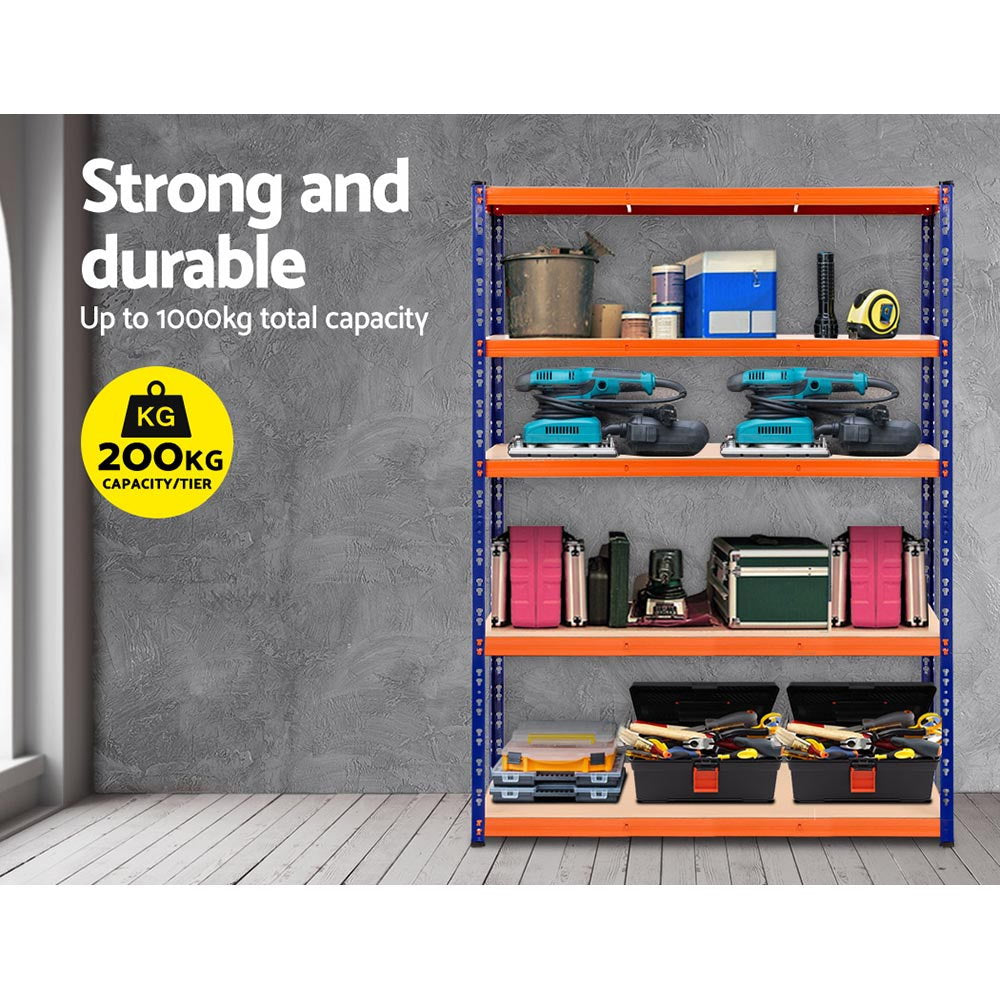 Giantz 1.8M Warehouse Racking Shelving Storage Shelf Garage Shelves Rack Steel - Newstart Furniture