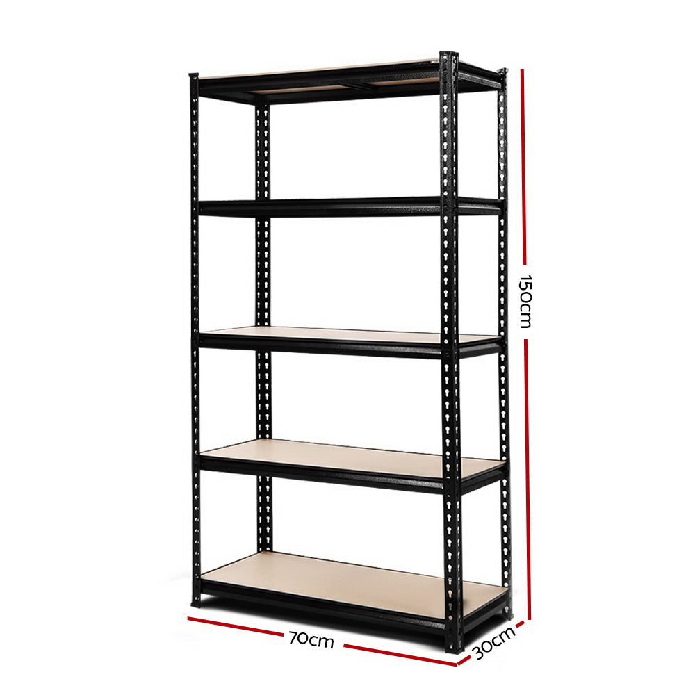 Giantz 1.5M Warehouse Racking Rack Storage Shelf Organiser Industrial Shelving Garage Kitchen Store Shelves Steel - Newstart Furniture