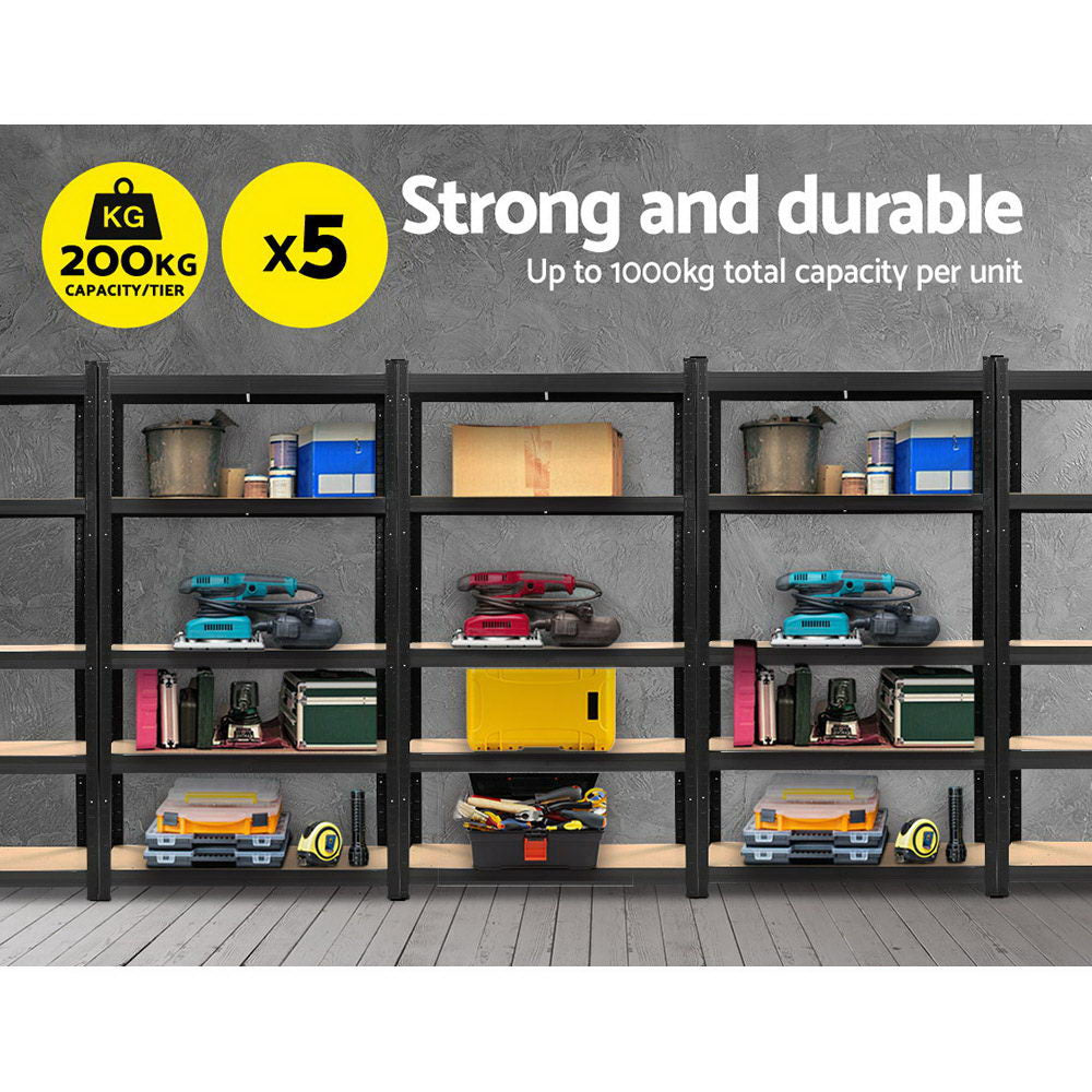 Giantz 5X1.8M Warehouse Shelving Garage Storage Racking Steel Metal Shelves - Newstart Furniture